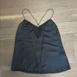 ASOS Black Silk Tank Top